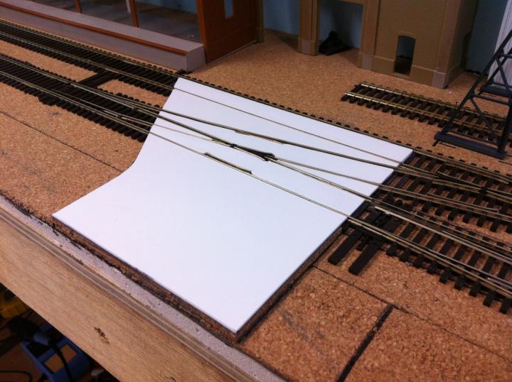 JL&T Railroad Blog Building a Grade Crossing using styrene sheet